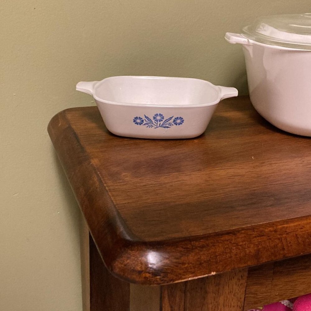 Vintage Cornflower Corning Ware P-2 1/2_B and Petite Dish P_41 - Picture 6 of 12